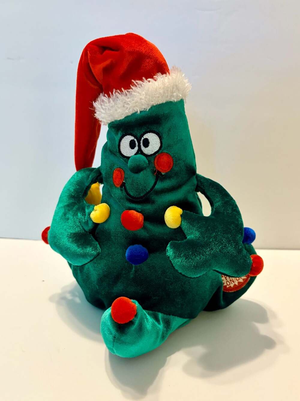Dan Dee Animated Singing Dancing Christmas Tree Plush Toy with Santa Hat